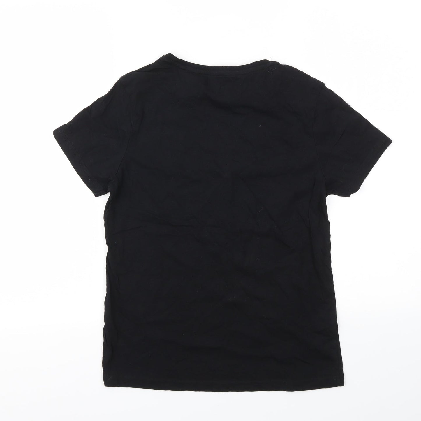 George Womens Black   Basic T-Shirt Size 8