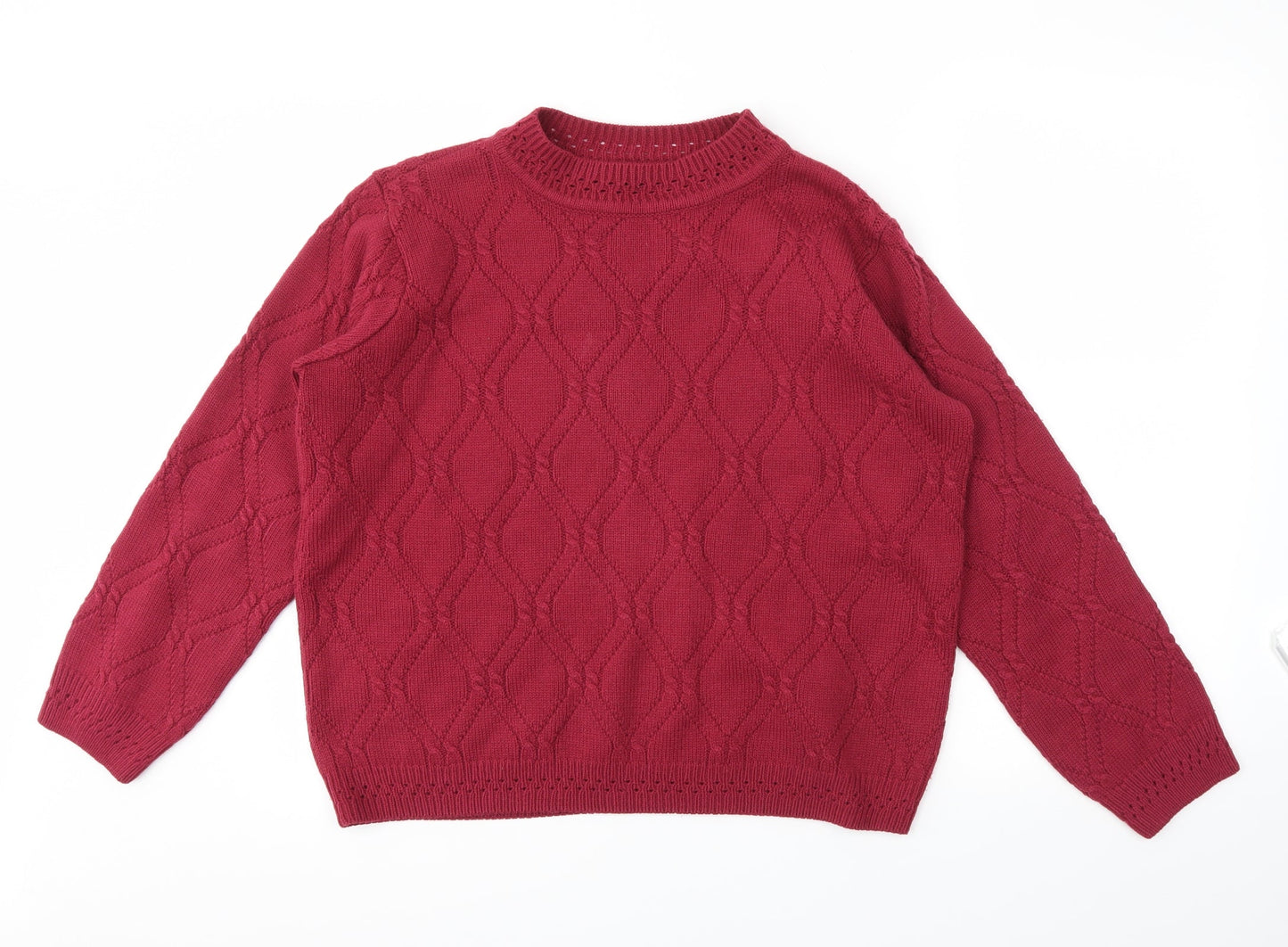 Womens UK Size M BM Pink Pullover Jumper