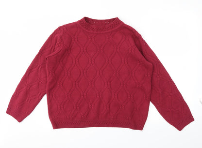 Womens UK Size M BM Pink Pullover Jumper