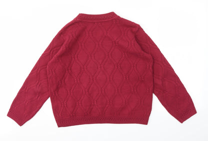Womens UK Size M BM Pink Pullover Jumper
