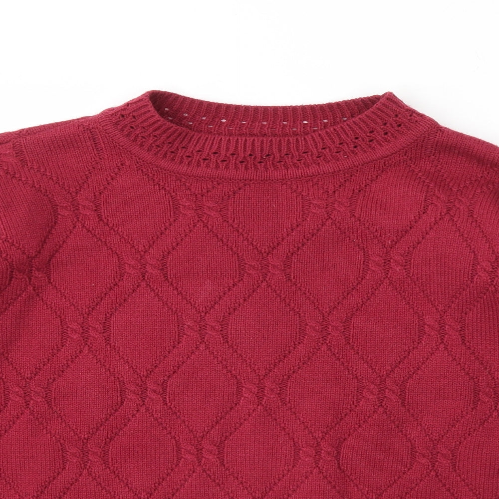 Womens UK Size M BM Pink Pullover Jumper