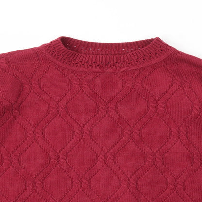 Womens UK Size M BM Pink Pullover Jumper