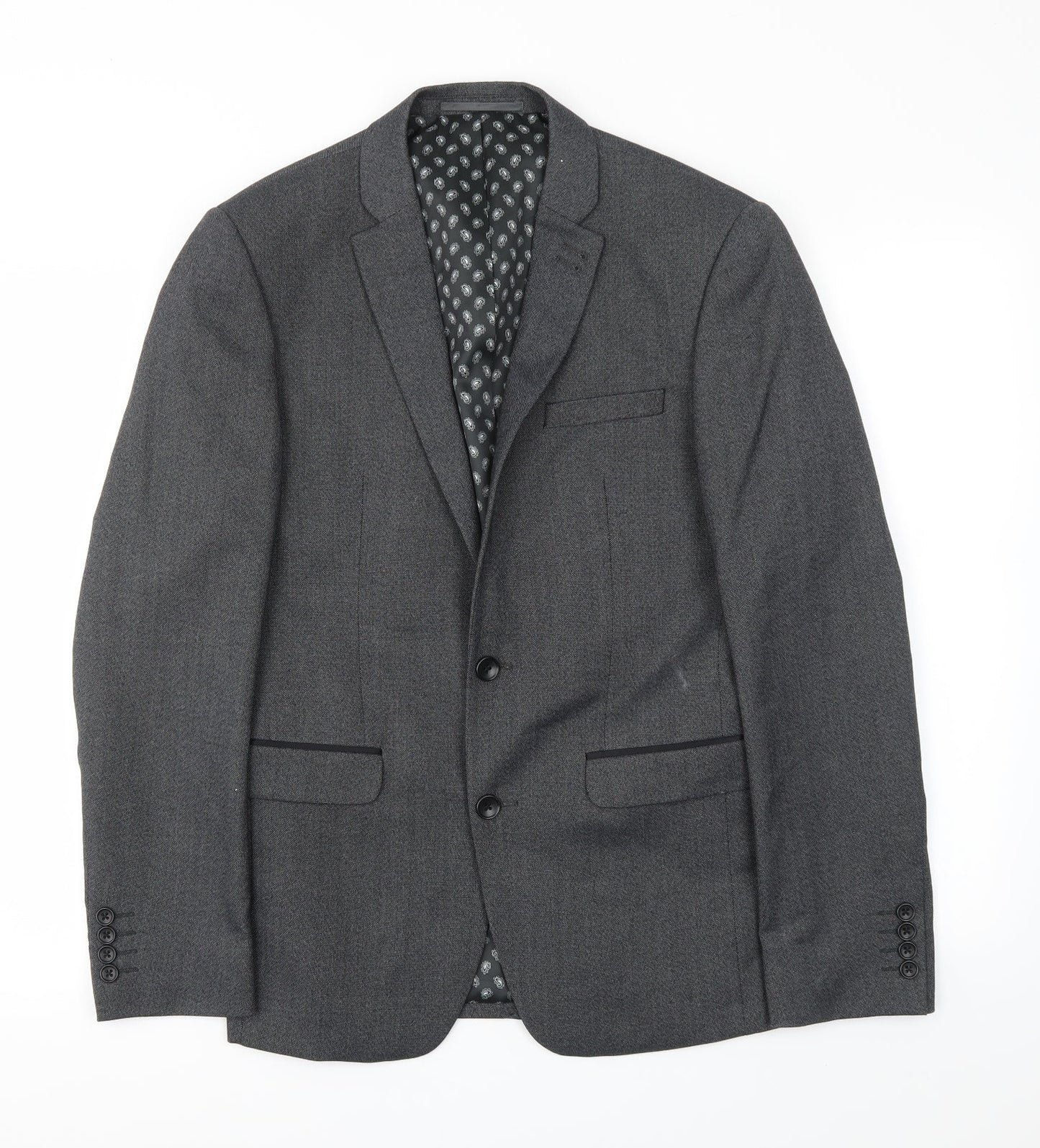 Mens UK Size 38 NEXT Regular Grey Suit Jacket