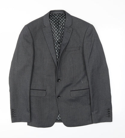 Mens UK Size 38 NEXT Regular Grey Suit Jacket