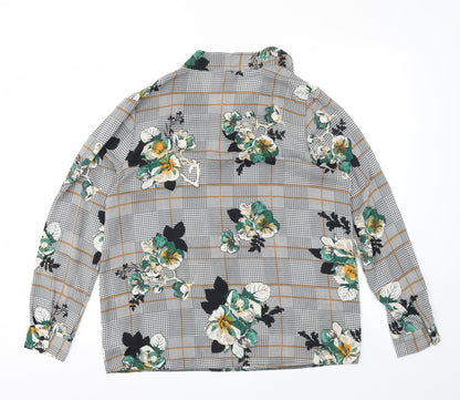 F&F Womens Multicoloured Geometric  Basic Blouse Size 12