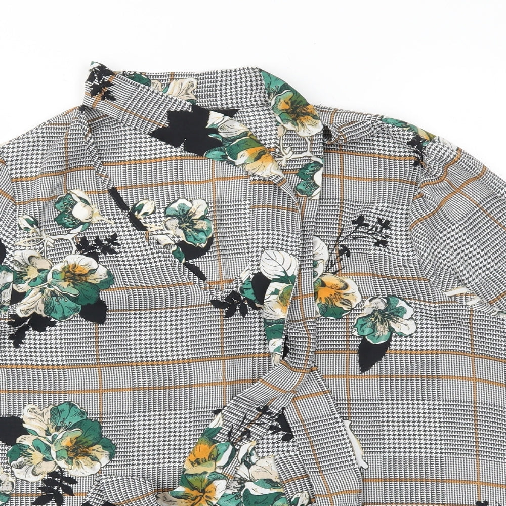 F&F Womens Multicoloured Geometric  Basic Blouse Size 12