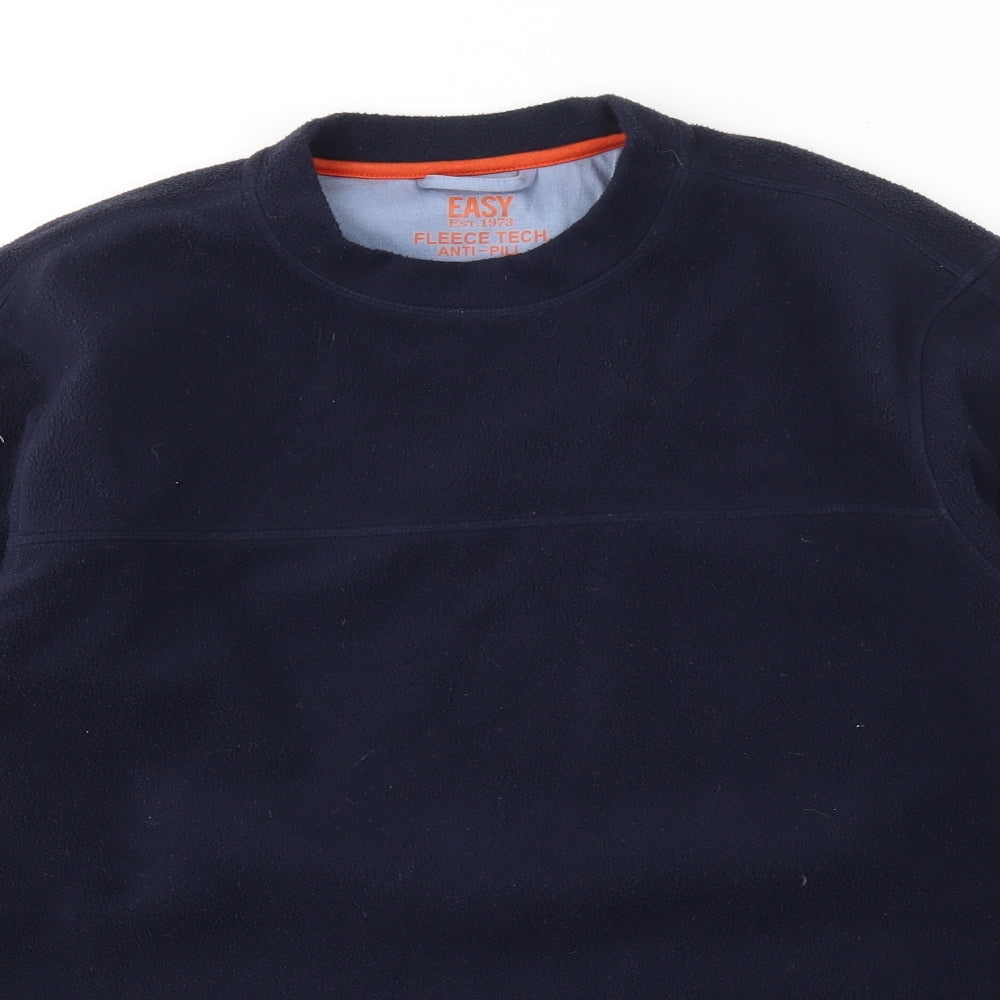 Mens UK Size S Easy Blue Pullover Sweatshirt