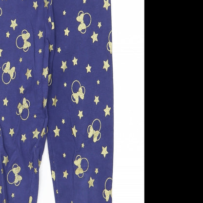 Disney Girls Blue Animal Print  Jegging Trousers Size 8 Years