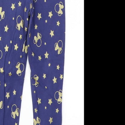 Disney Girls Blue Animal Print  Jegging Trousers Size 8 Years