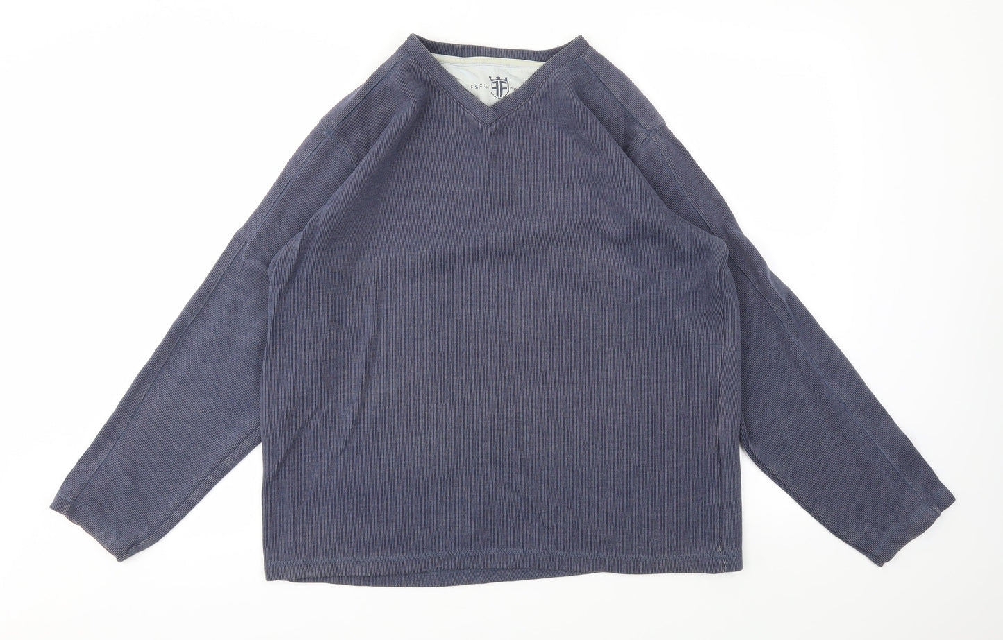 F&F Mens Blue   Pullover Sweatshirt Size L