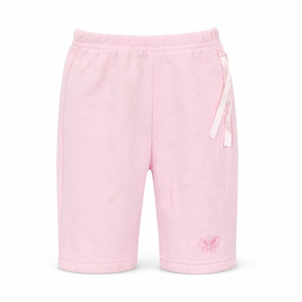 Front view of Early Days girls’ pink capri leggings, size 0-3, months