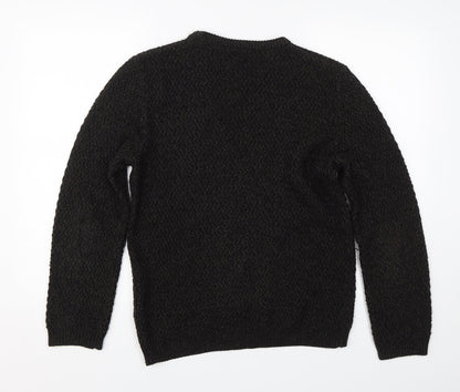 River Island Mens Black   Pullover Jumper Size S