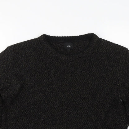 River Island Mens Black   Pullover Jumper Size S