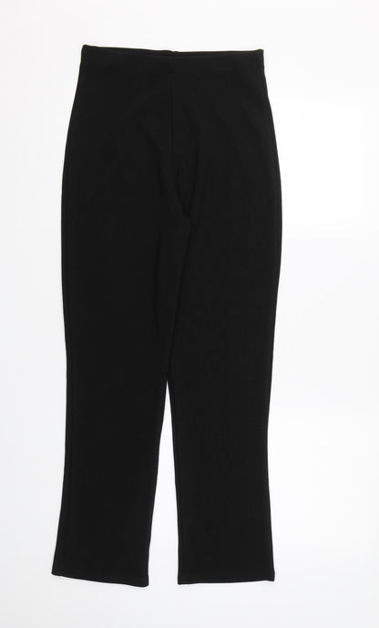 Womens UK Size 10 Preworn Regular Fit  Black Trousers