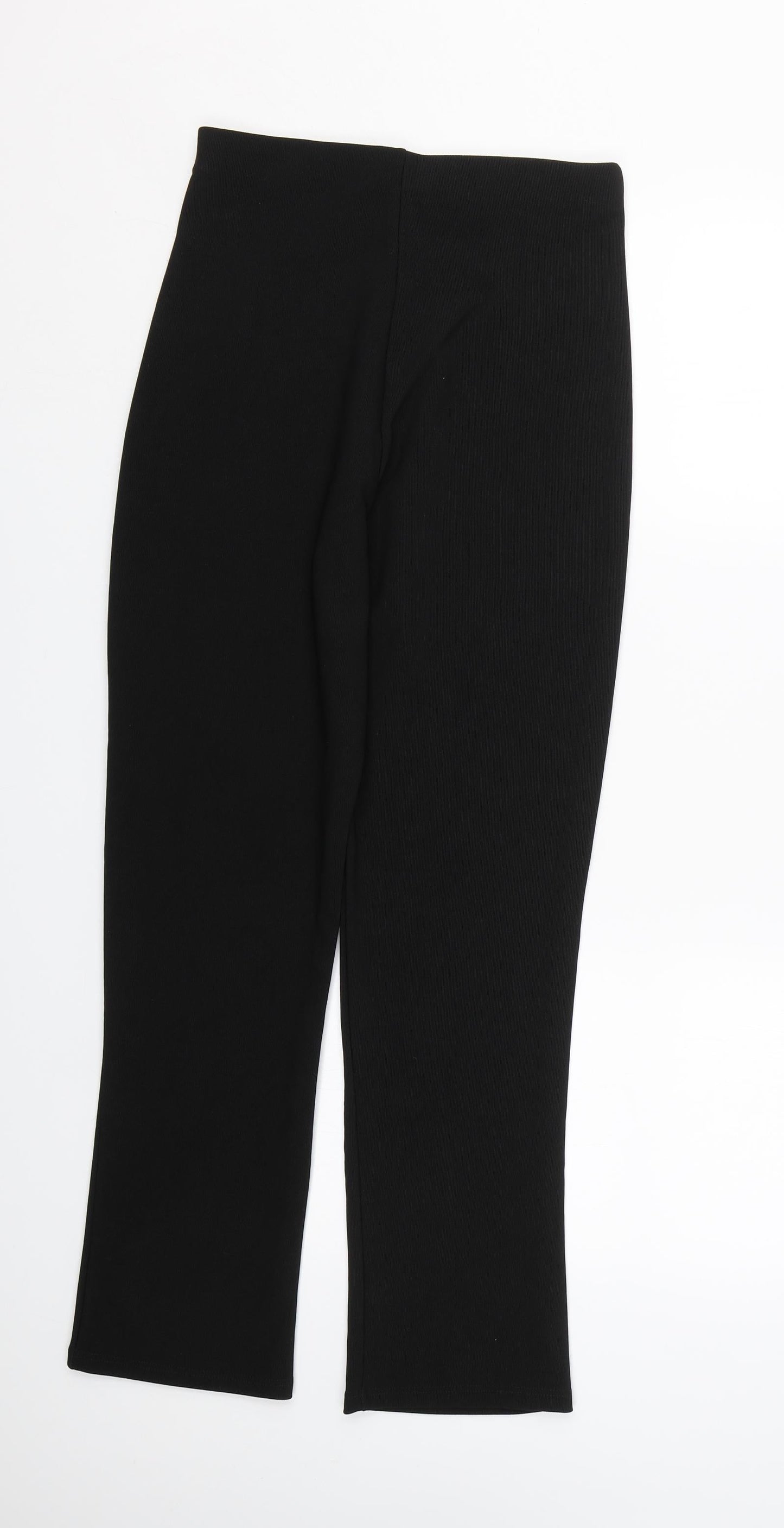 Womens UK Size 10 Preworn Regular Fit  Black Trousers