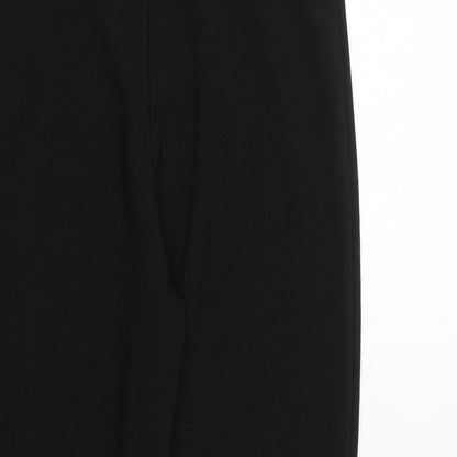 Womens UK Size 10 Preworn Regular Fit  Black Trousers