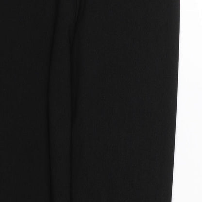 Womens UK Size 10 Preworn Regular Fit  Black Trousers