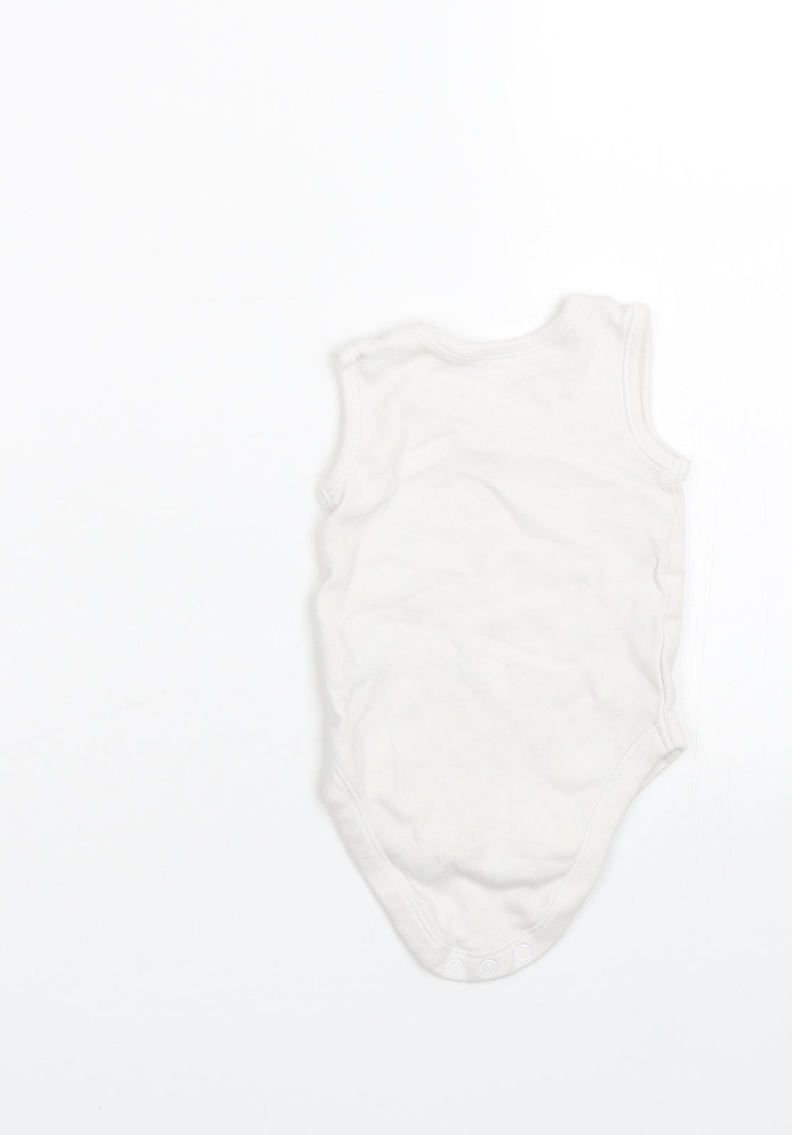 nutnmeg Baby White   Basic Tank Size 3-6 Months