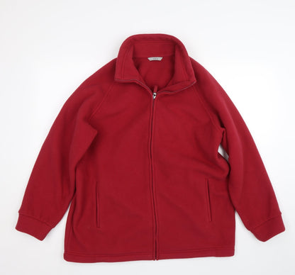 Mens UK Size  M&S Red Full Zip Sweatshirt
