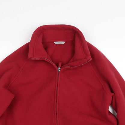 Mens UK Size  M&S Red Full Zip Sweatshirt
