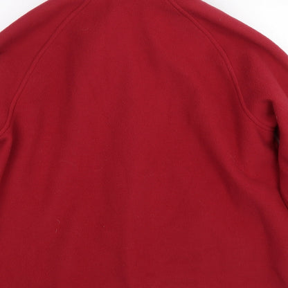 Mens UK Size  M&S Red Full Zip Sweatshirt
