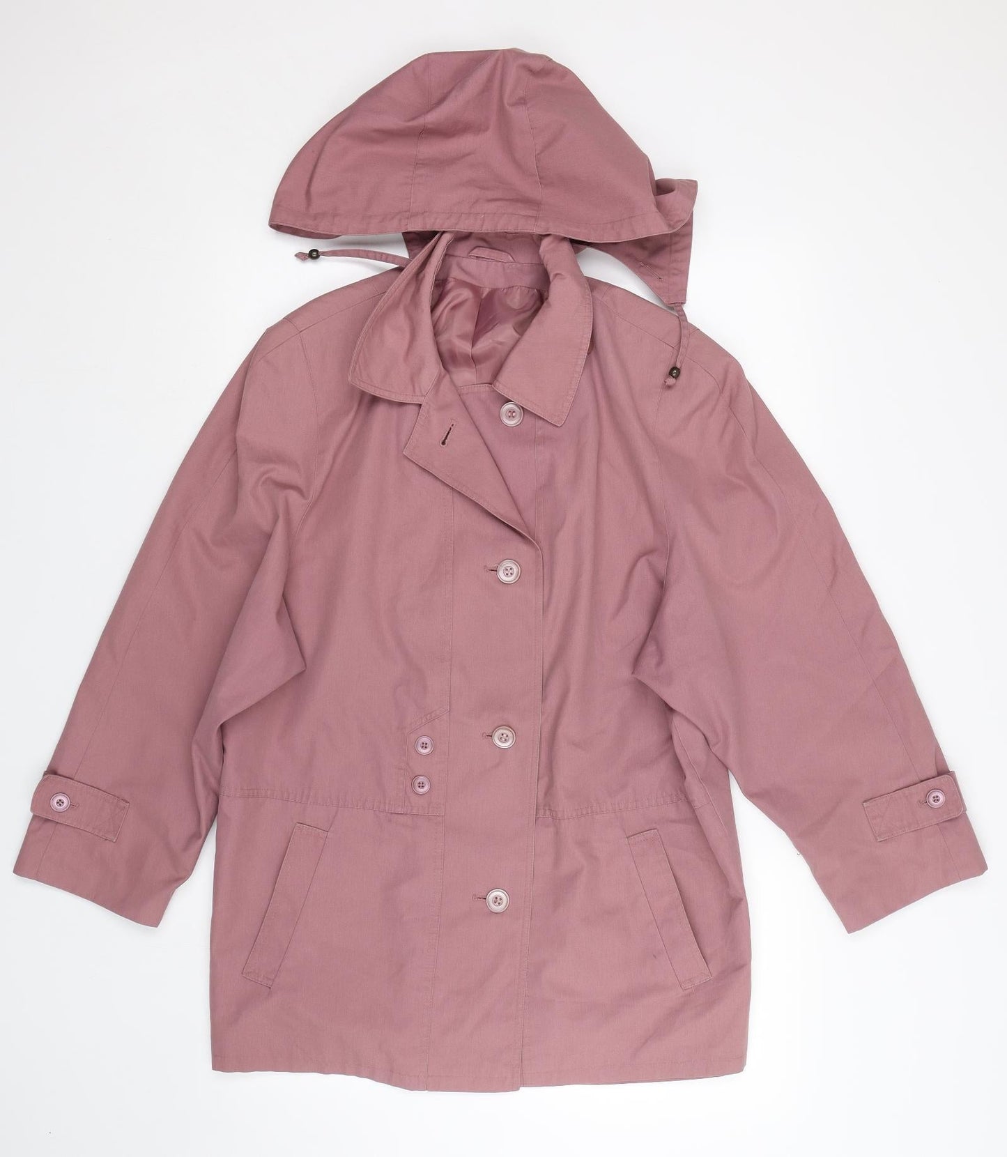 Womens UK Size 6 Preworn Purple Trench Coat