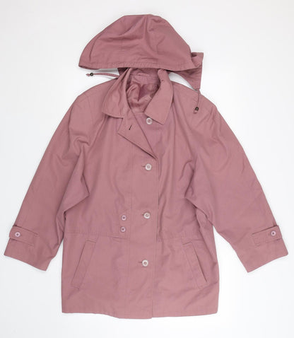 Womens UK Size 6 Preworn Purple Trench Coat