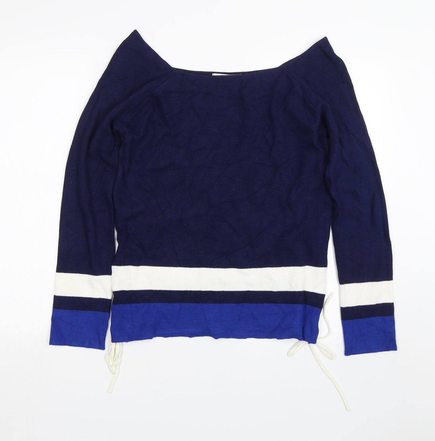 George Womens Blue Striped  Pullover Jumper Size 14