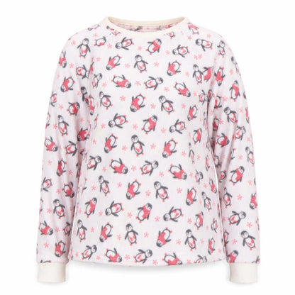 Debenhams Womens Pink Animal Print  Top Pyjama Top Size 8  - Penguins