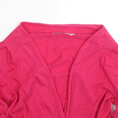 Womens UK Size 14 NEXT Pink Cardigan Jumper