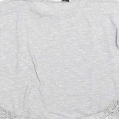 Womens UK Size 12 New Look Grey Basic T-Shirt