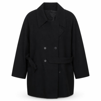 Womens UK Size 14 BHS Black Biker Coat