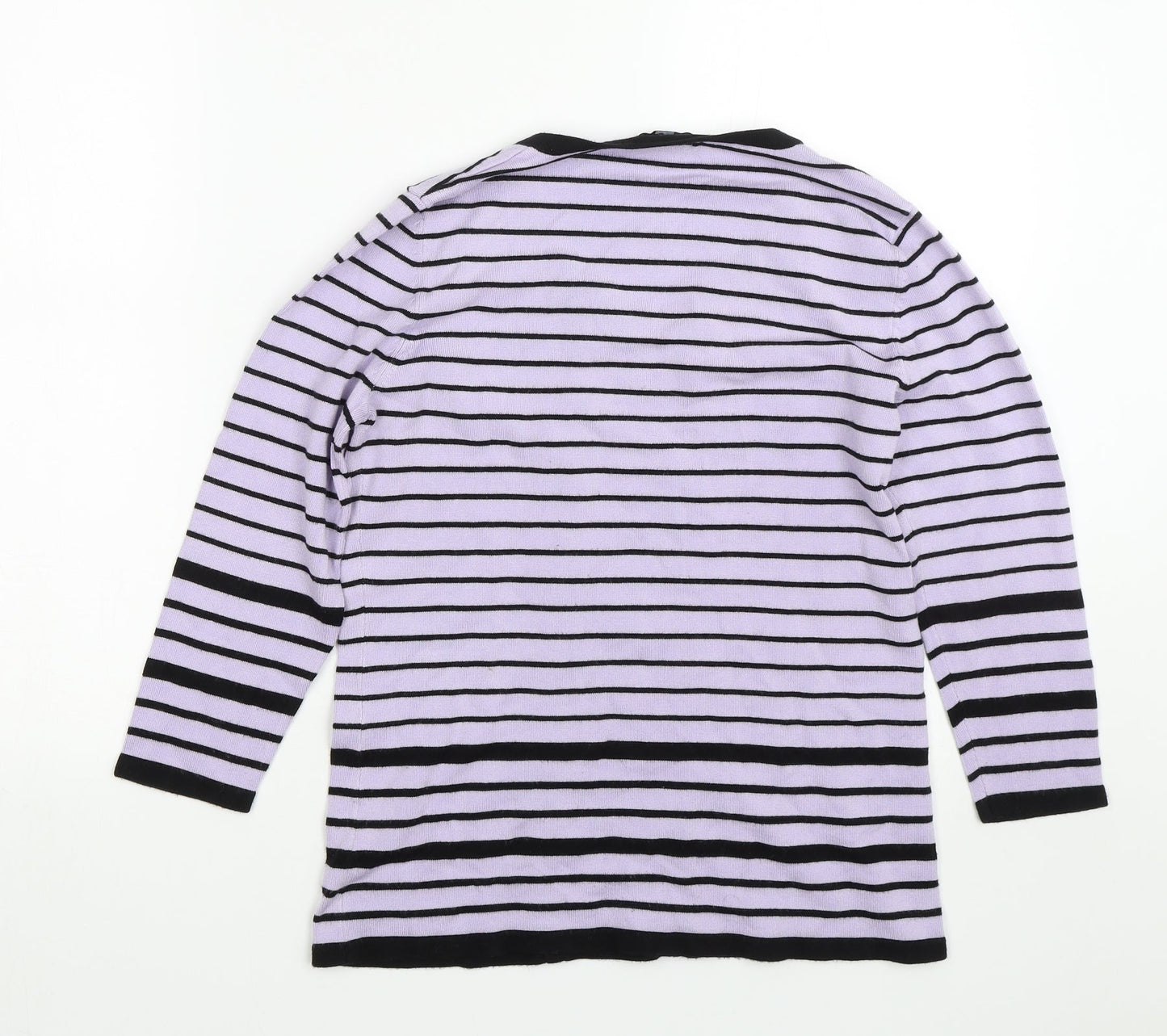 Womens UK Size 12 M&Co Purple Pullover Jumper