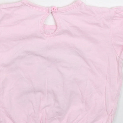 F&F Girls Pink   Basic T-Shirt Size 12-18 Months