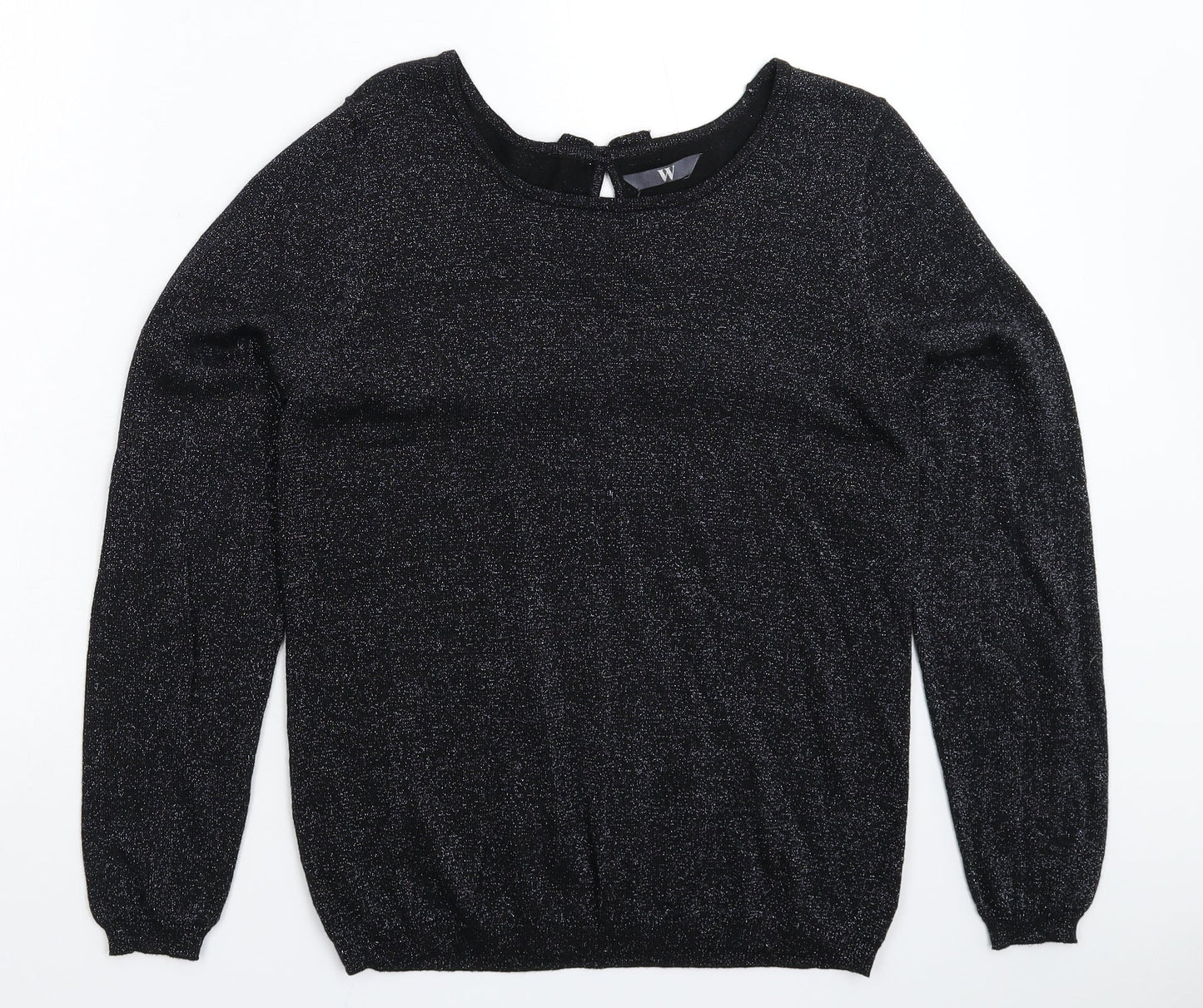Womens UK Size 14 BHS Black Pullover Jumper
