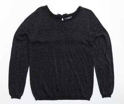 Womens UK Size 14 BHS Black Pullover Jumper