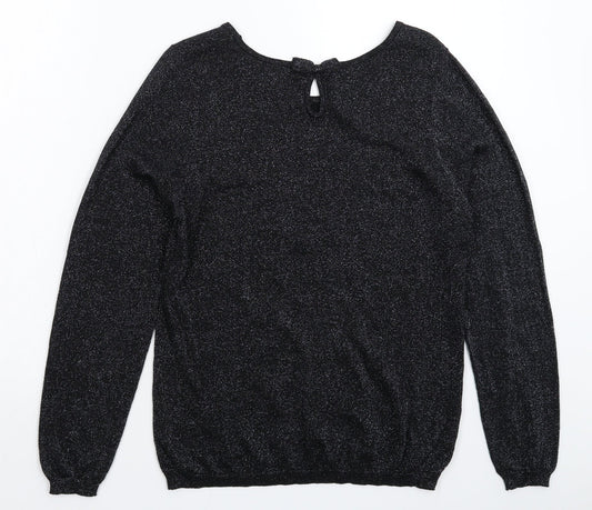 BHS Womens Black  Knit Pullover Jumper Size 14