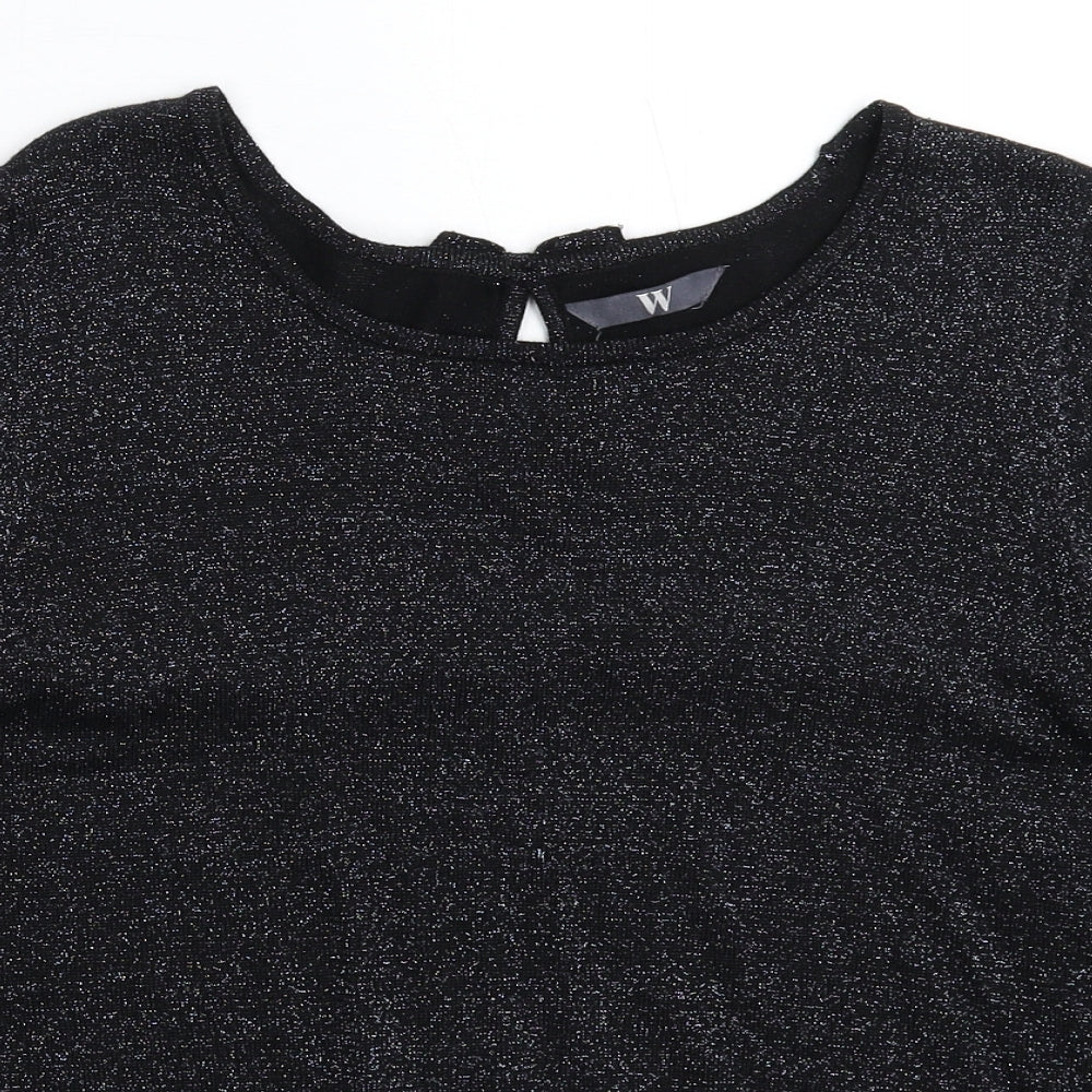 Womens UK Size 14 BHS Black Pullover Jumper