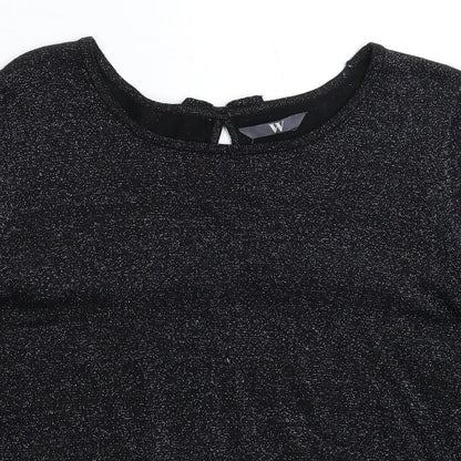 Womens UK Size 14 BHS Black Pullover Jumper