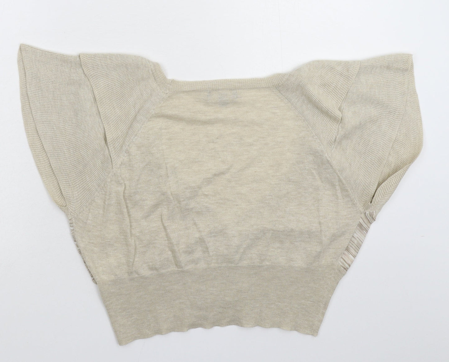 Womens UK Size 18 Et Vous Beige Cardigan Jumper