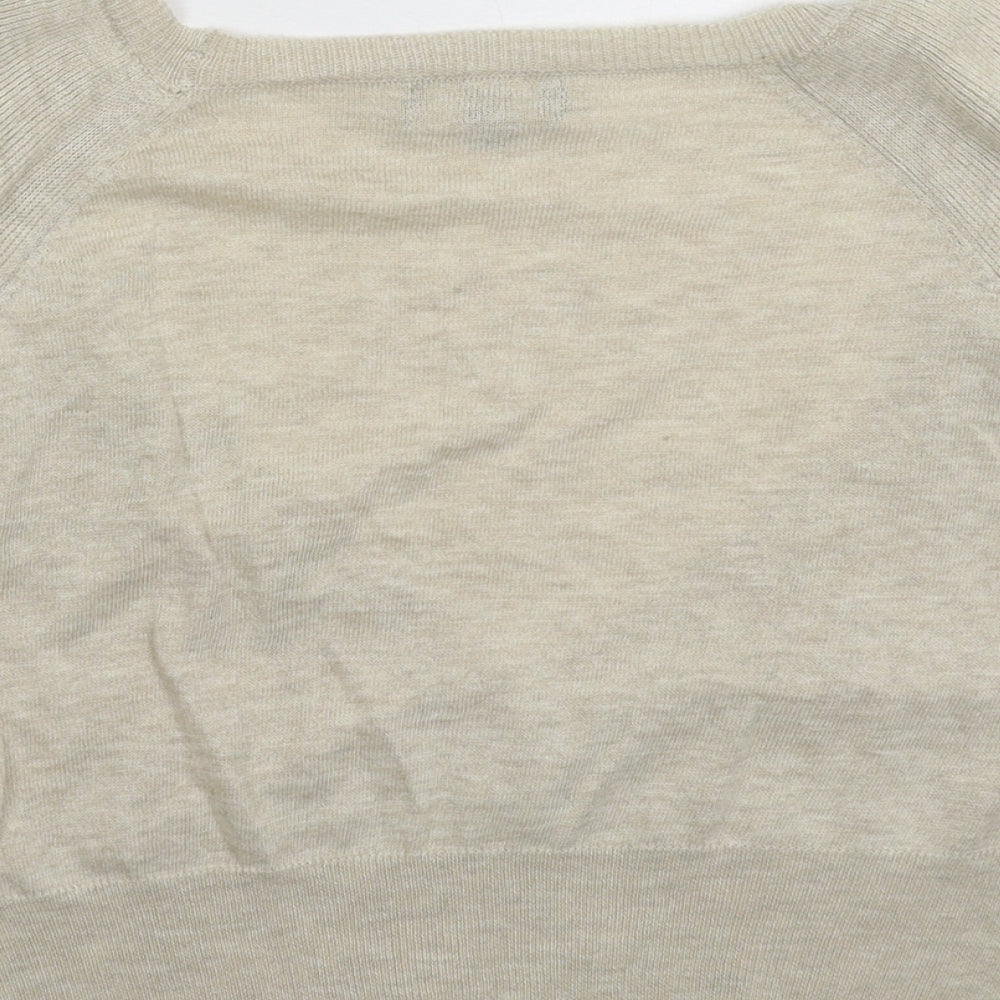 Womens UK Size 18 Et Vous Beige Cardigan Jumper