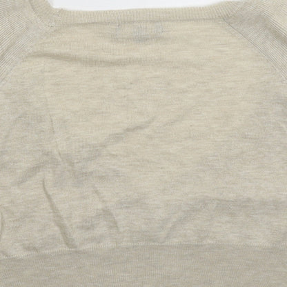 Womens UK Size 18 Et Vous Beige Cardigan Jumper