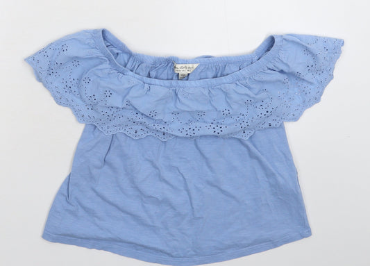 Miss Selfridge Womens Blue   Basic T-Shirt Size 6