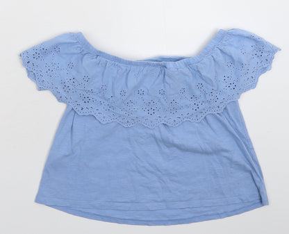 Miss Selfridge Womens Blue   Basic T-Shirt Size 6