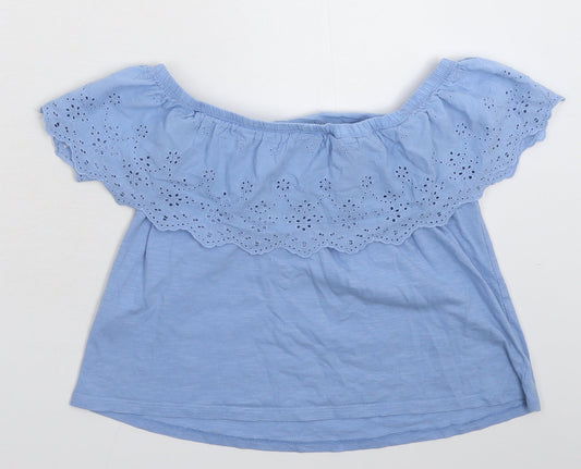 Miss Selfridge Womens Blue   Basic T-Shirt Size 6