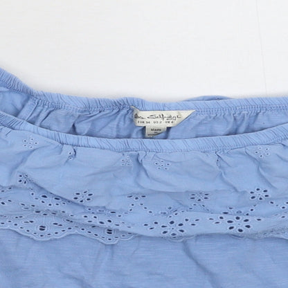 Miss Selfridge Womens Blue   Basic T-Shirt Size 6