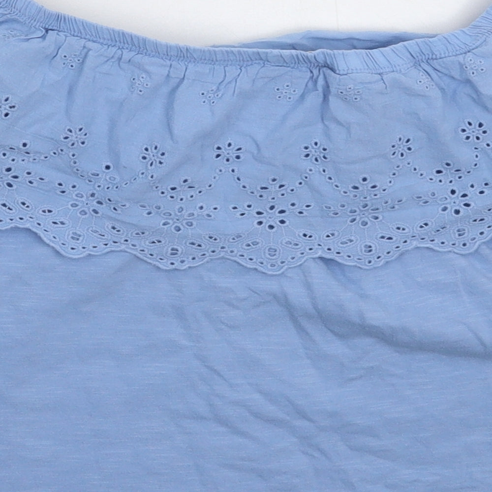 Miss Selfridge Womens Blue   Basic T-Shirt Size 6