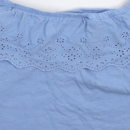 Miss Selfridge Womens Blue   Basic T-Shirt Size 6