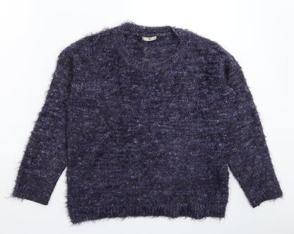 TU Womens Blue  Knit Pullover Jumper Size 10