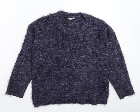 TU Womens Blue  Knit Pullover Jumper Size 10